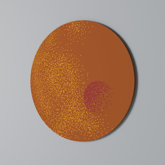 GLITTER COMPOSITION Round Wall Art