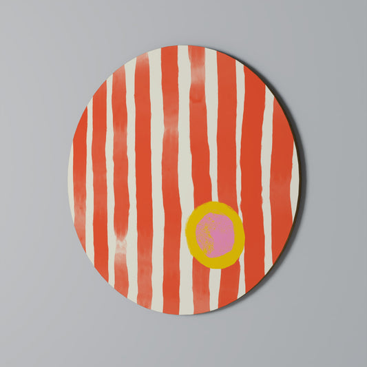 JOYFUL VIBES Round Wall Art