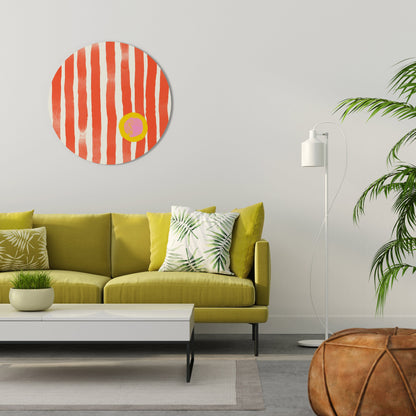 JOYFUL VIBES Round Wall Art