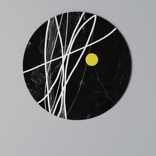 LIGHT IN THE DARK Round Wall Art