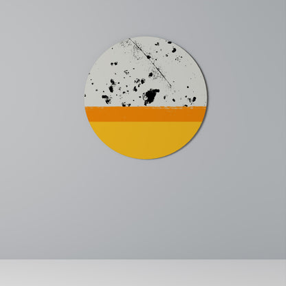 DYED BY ORANGE Round Wall Art