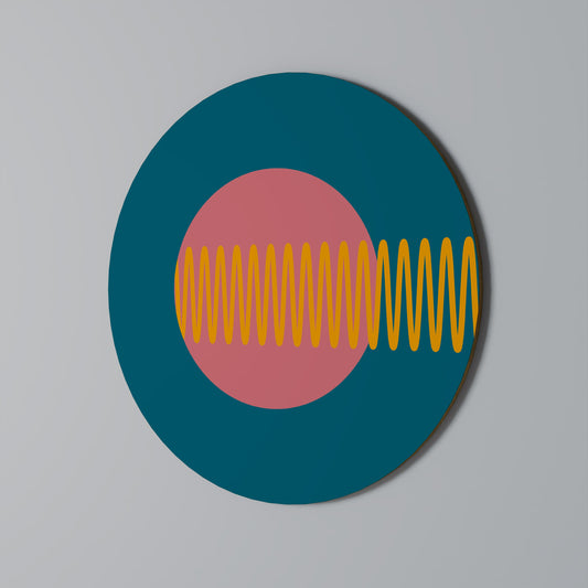 SOUND SOURCE Round Wall Art
