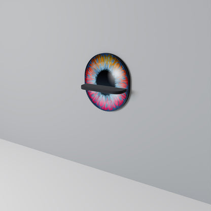 Mensola ovale FANTASY EYE in finitura nera