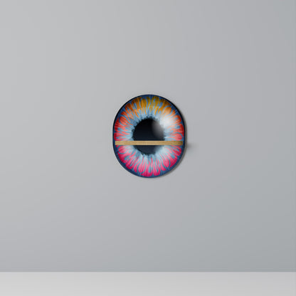 FANTASY EYE Mensola ovale per opere d'arte in effetto rovere
