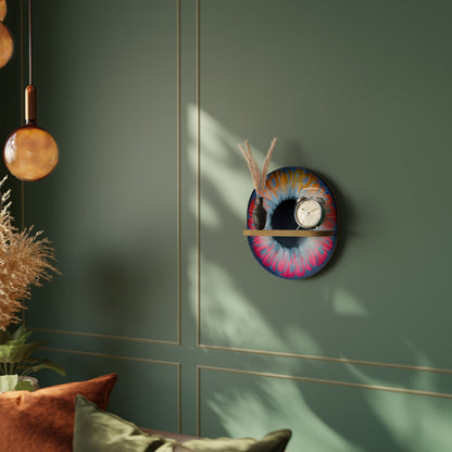 FANTASY EYE Mensola ovale per opere d'arte in effetto rovere