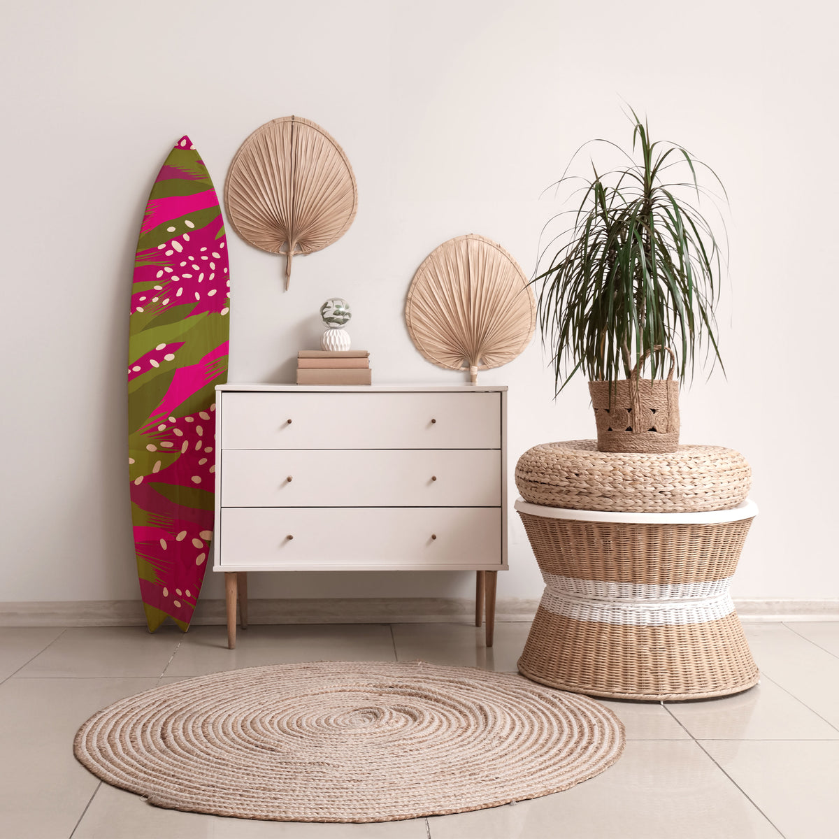 ENCHANTED TIGER Surfboard Decorative Panel
