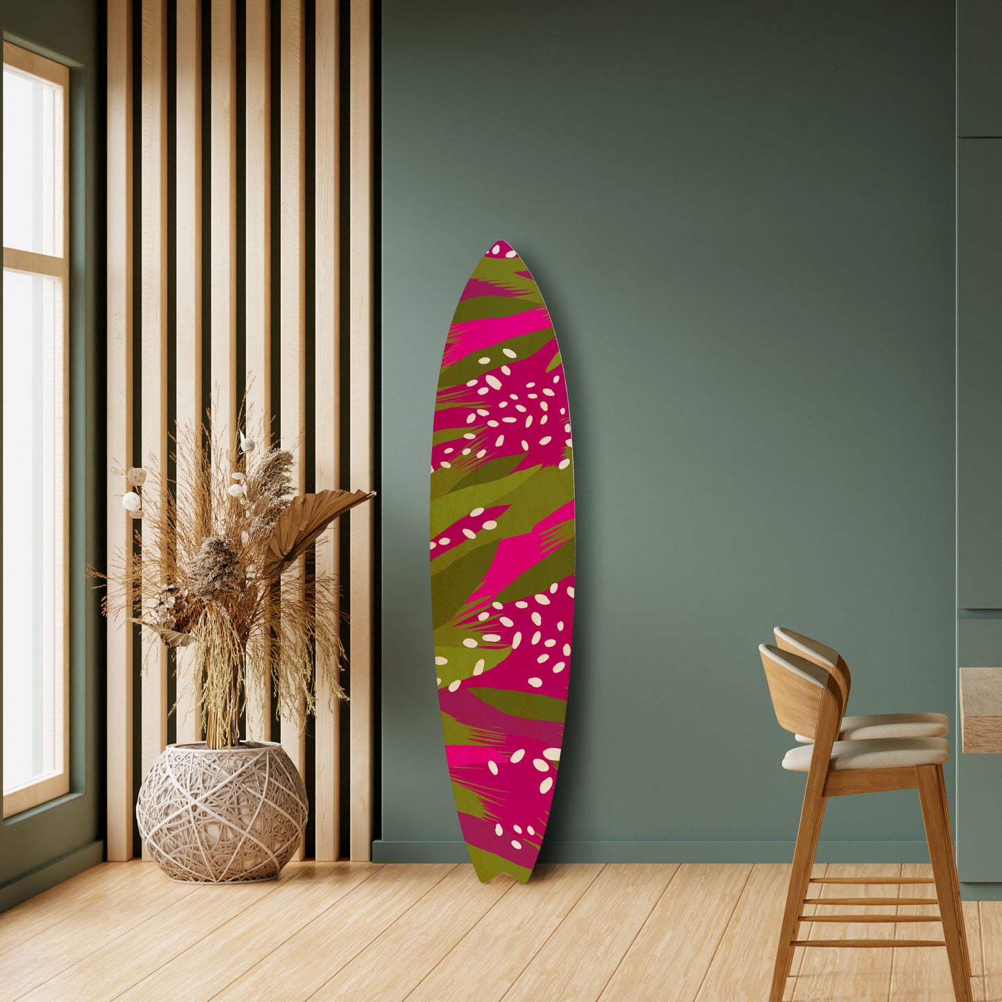 ENCHANTED TIGER Decorative Plywood Surfboard