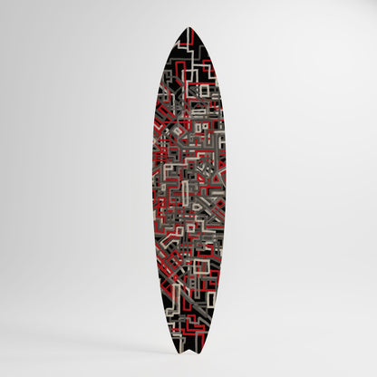 BROKEN LINES Decorative Plywood Surfboard