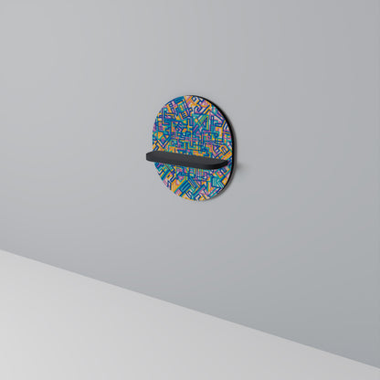 MEMORIES MAP Mensola ovale per opere d'arte in finitura nera