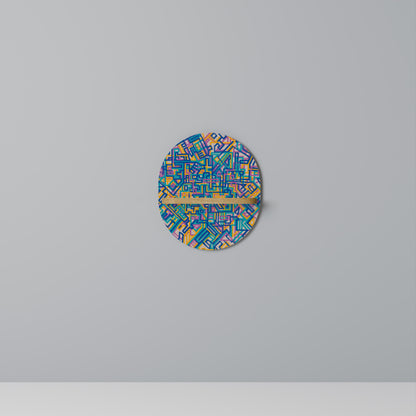 MEMORIES MAP Mensola ovale per opere d'arte in effetto rovere