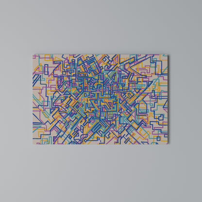 MEMORIES MAP Stampa su tela orizzontale