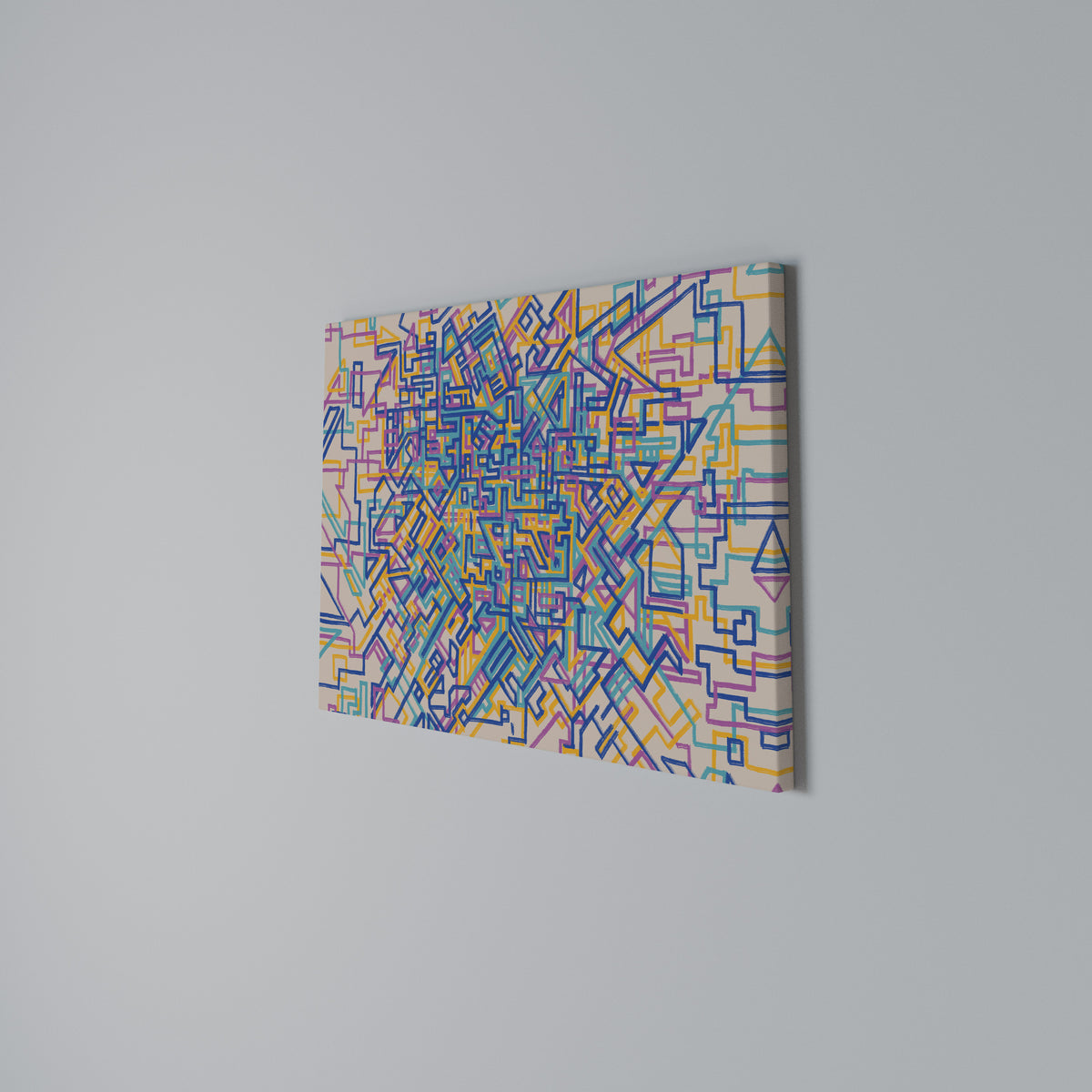 MEMORIES MAP Stampa su tela orizzontale
