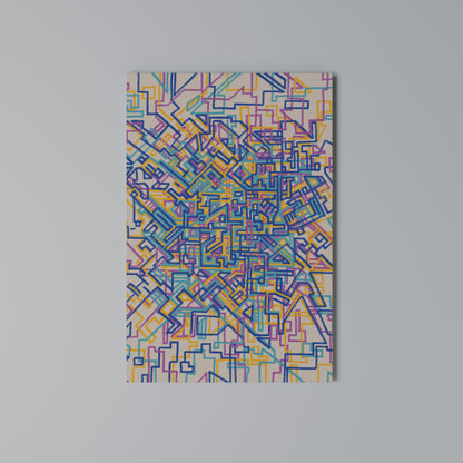 MEMORIES MAP Stampa su Tela Verticale