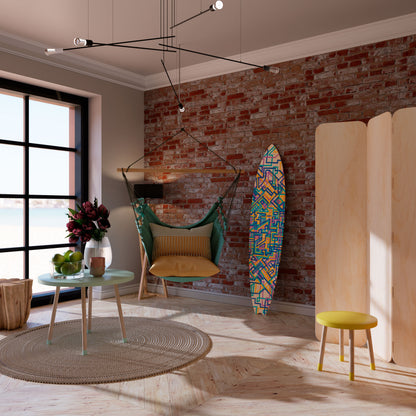 MEMORIES MAP Surfboard Decorative Panel