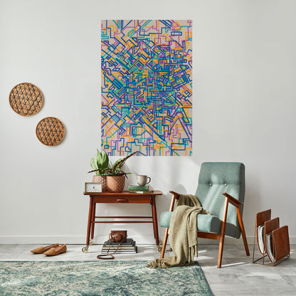 Poster verticale staccabile e attaccabile MEMORIES MAP