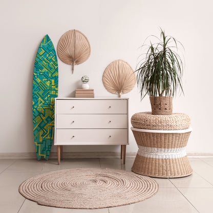 NOSTALGIC MEMORIES Decorative Plywood Surfboard