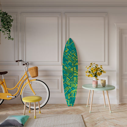 NOSTALGIC MEMORIES Decorative Plywood Surfboard