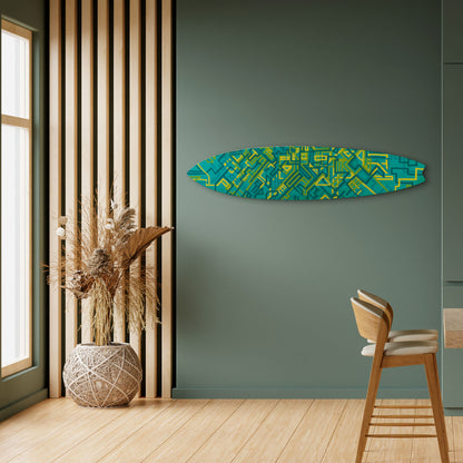 NOSTALGIC MEMORIES Decorative Plywood Surfboard