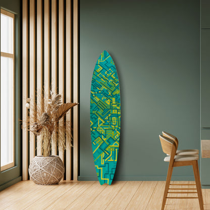 NOSTALGIC MEMORIES Decorative Plywood Surfboard