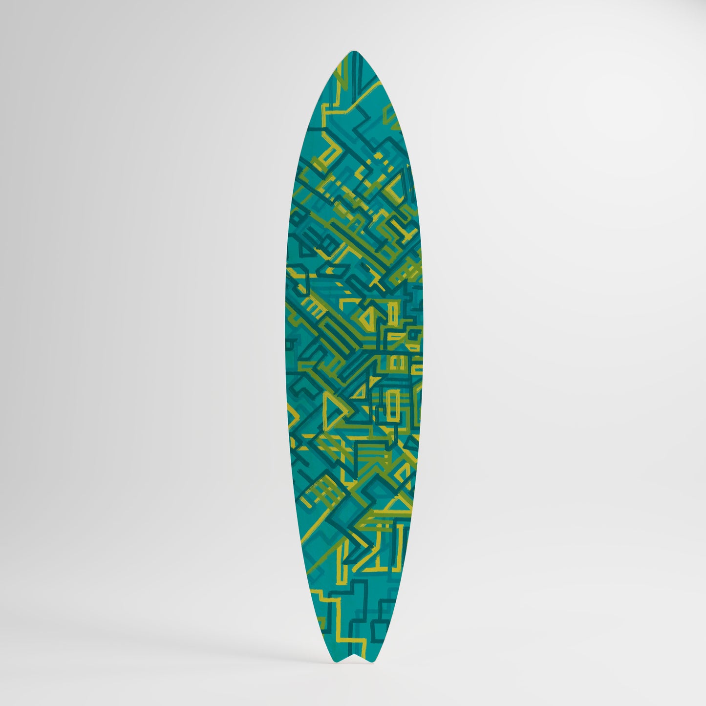 NOSTALGIC MEMORIES Decorative Plywood Surfboard