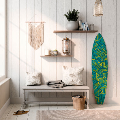NOSTALGIC MEMORIES Decorative Plywood Surfboard