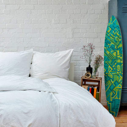 NOSTALGIC MEMORIES Decorative Plywood Surfboard