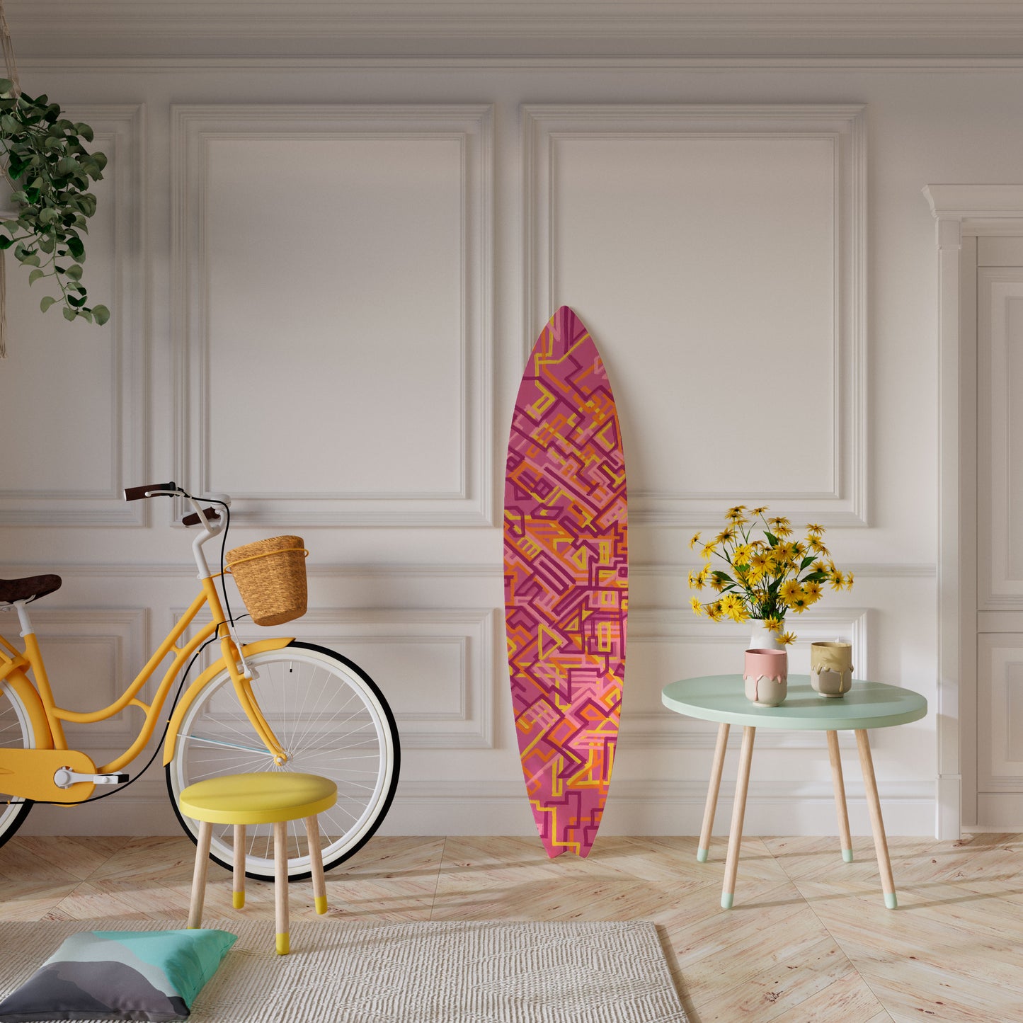 LOVELY MEMORIES Decorative Plywood Surfboard