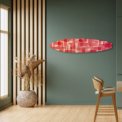 KALEIDOSCOPIC CUBISM Decorative Plywood Surfboard