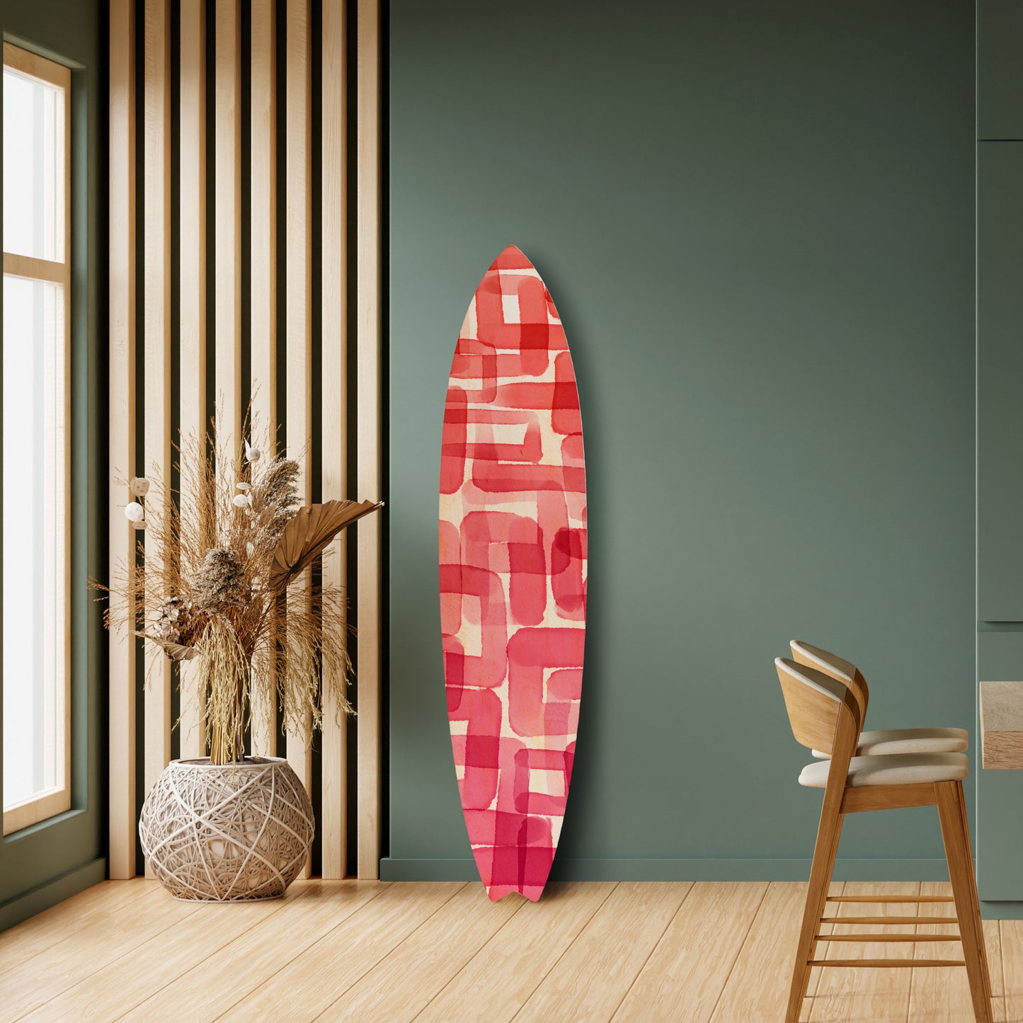 KALEIDOSCOPIC CUBISM Decorative Plywood Surfboard