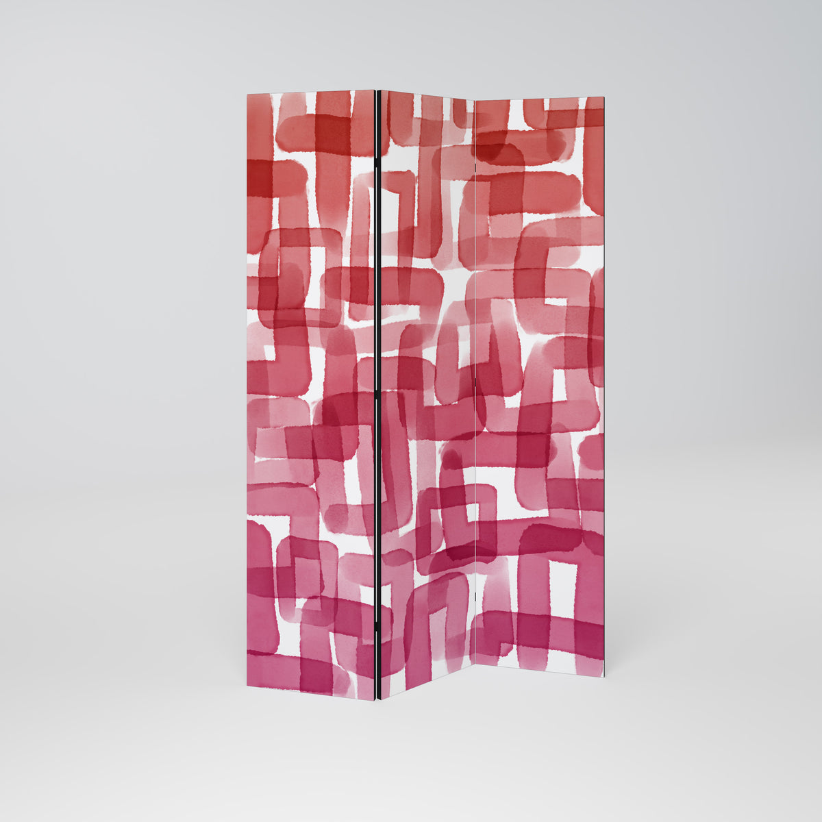 KALEIDOSCOPIC CUBISM Decorative 3-Panel Room Divider