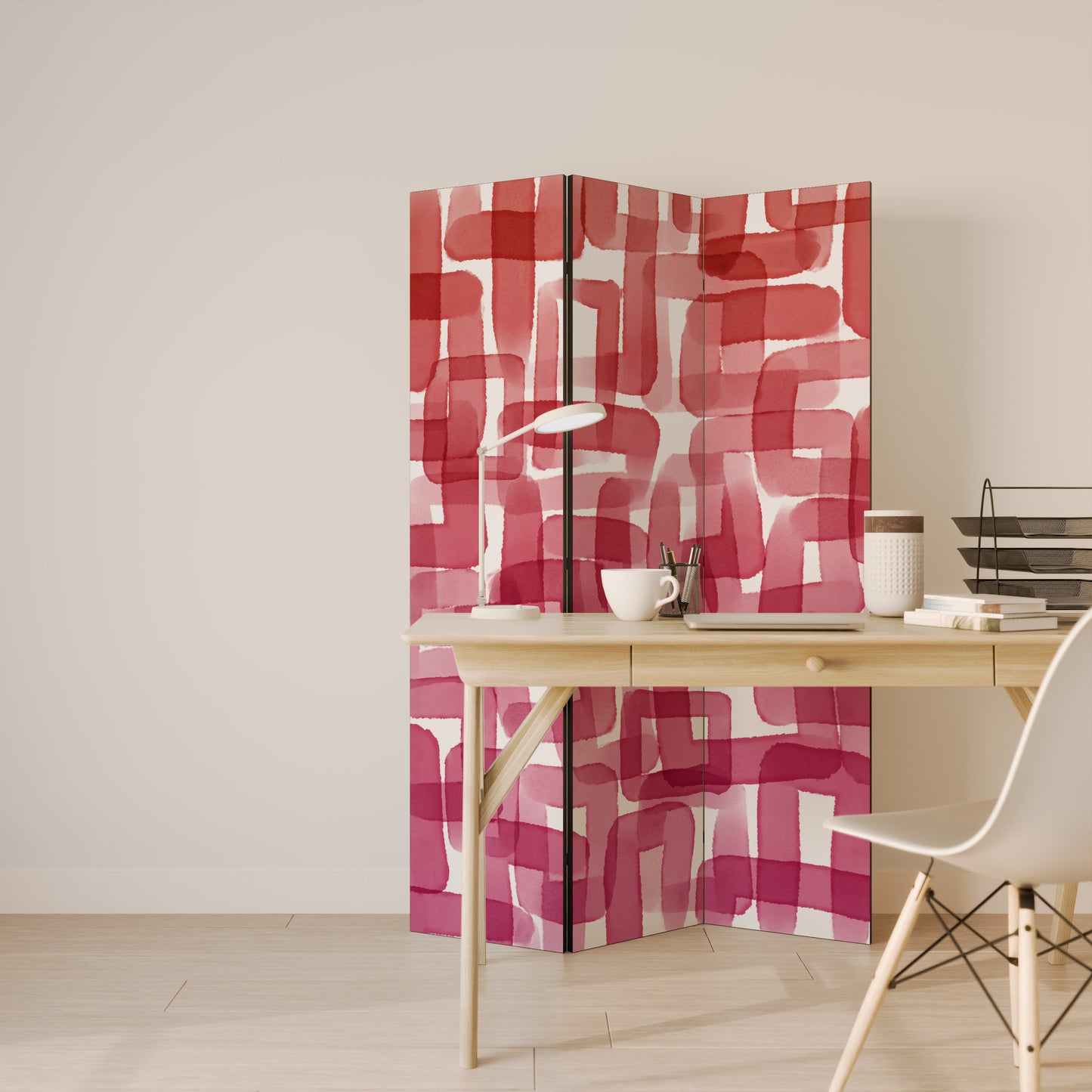 KALEIDOSCOPIC CUBISM - Divisorio decorativo per ambienti a 3 pannelli