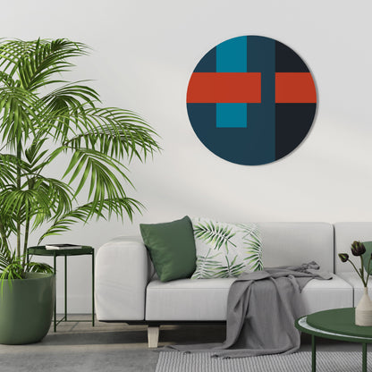 DARK MELANCHOLY Round Wall Art