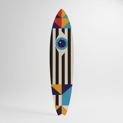 ABSTRACTION AND GEOMETRY Decorative Plywood Surfboard