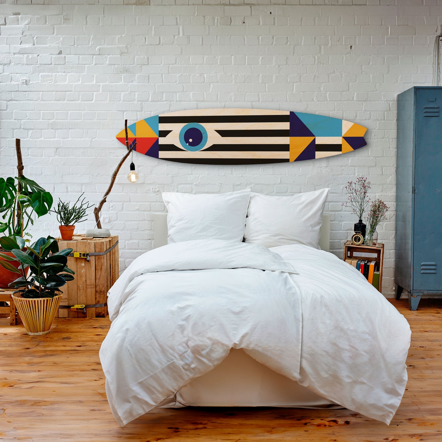 ABSTRACTION AND GEOMETRY Decorative Plywood Surfboard