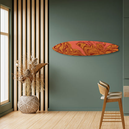 FLOATING THOUGHTS Decorative Plywood Surfboard