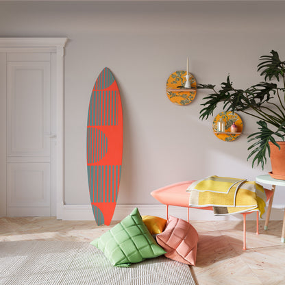 RISING GEOMETRY STARS Tavola da surf decorativa in compensato