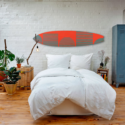 RISING GEOMETRY STARS Tavola da surf decorativa in compensato