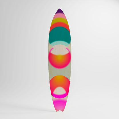 SYMPHONY OF COLORS Tavola da surf decorativa in compensato