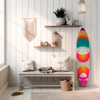 SYMPHONY OF COLORS Tavola da surf decorativa in compensato