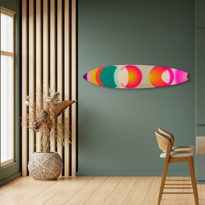 SYMPHONY OF COLORS Tavola da surf decorativa in compensato