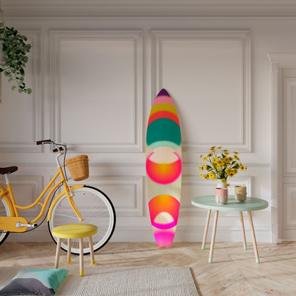 SYMPHONY OF COLORS Tavola da surf decorativa in compensato