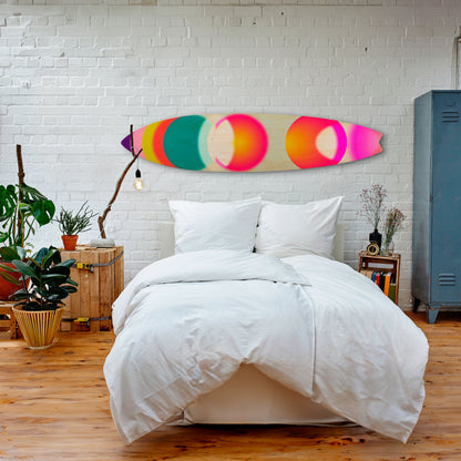 SYMPHONY OF COLORS Tavola da surf decorativa in compensato