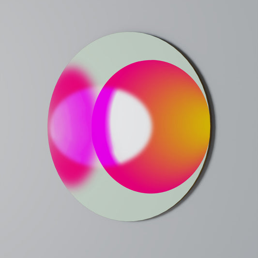 SYMPHONY OF COLORS Round Wall Art