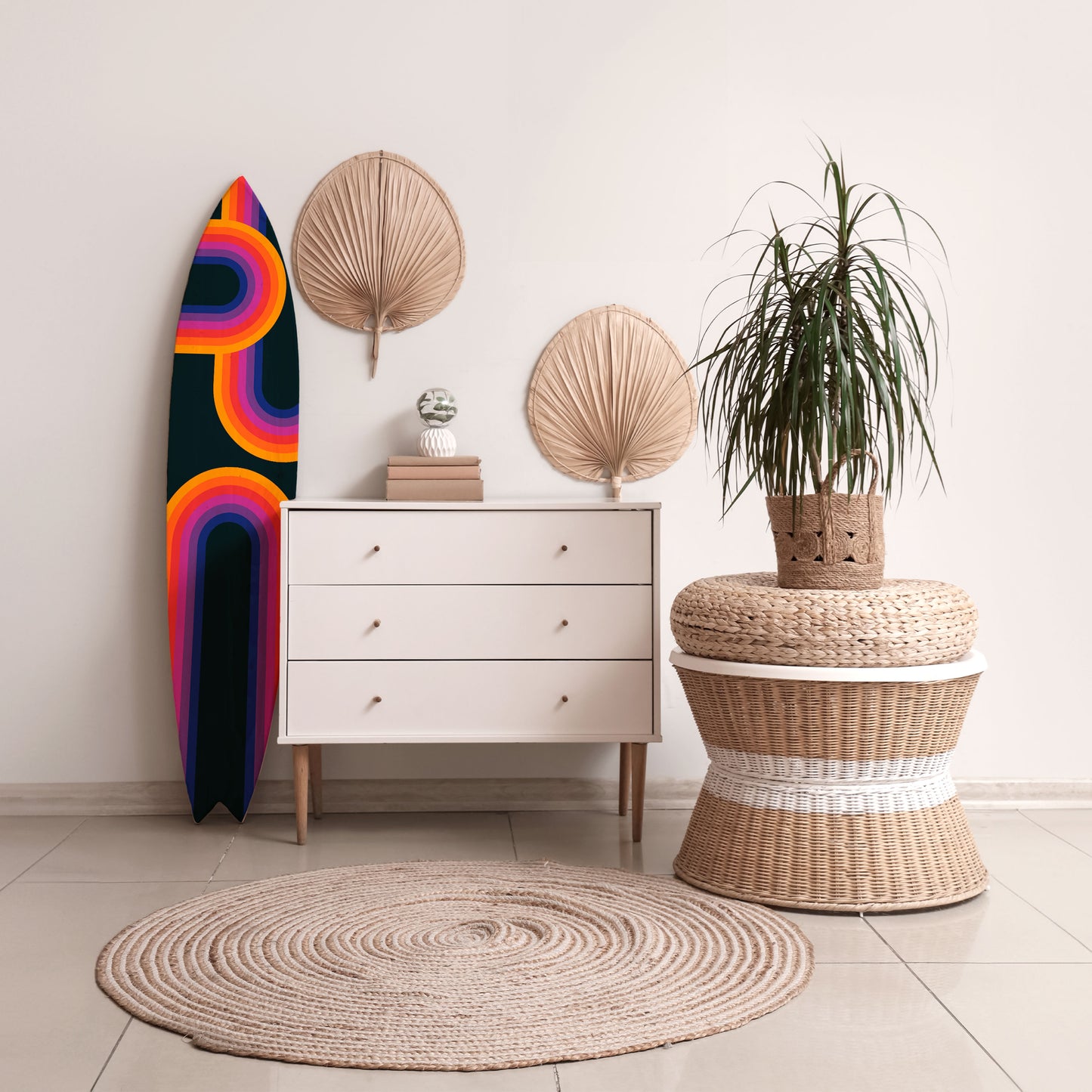 BLINDED BY THE LIGHTS Decorative Plywood Surfboard
