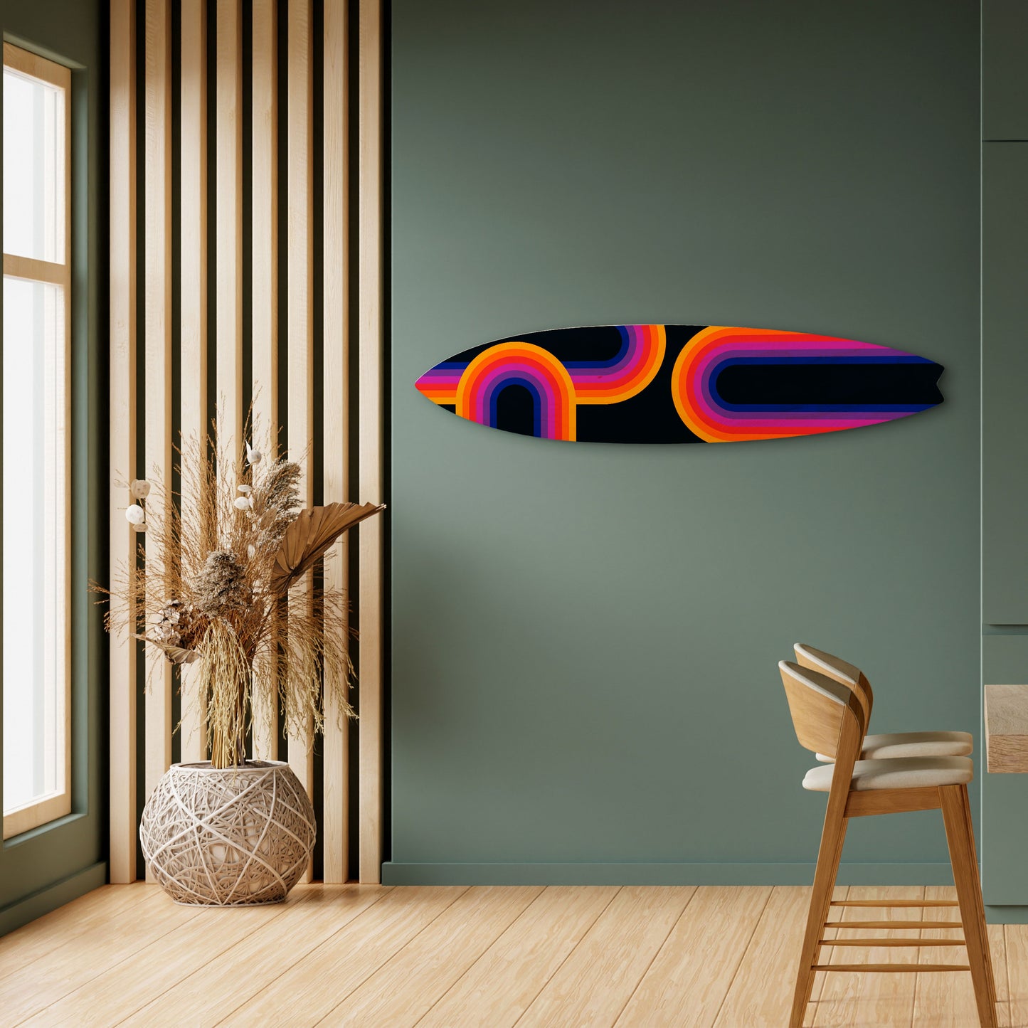 BLINDED BY THE LIGHTS Decorative Plywood Surfboard