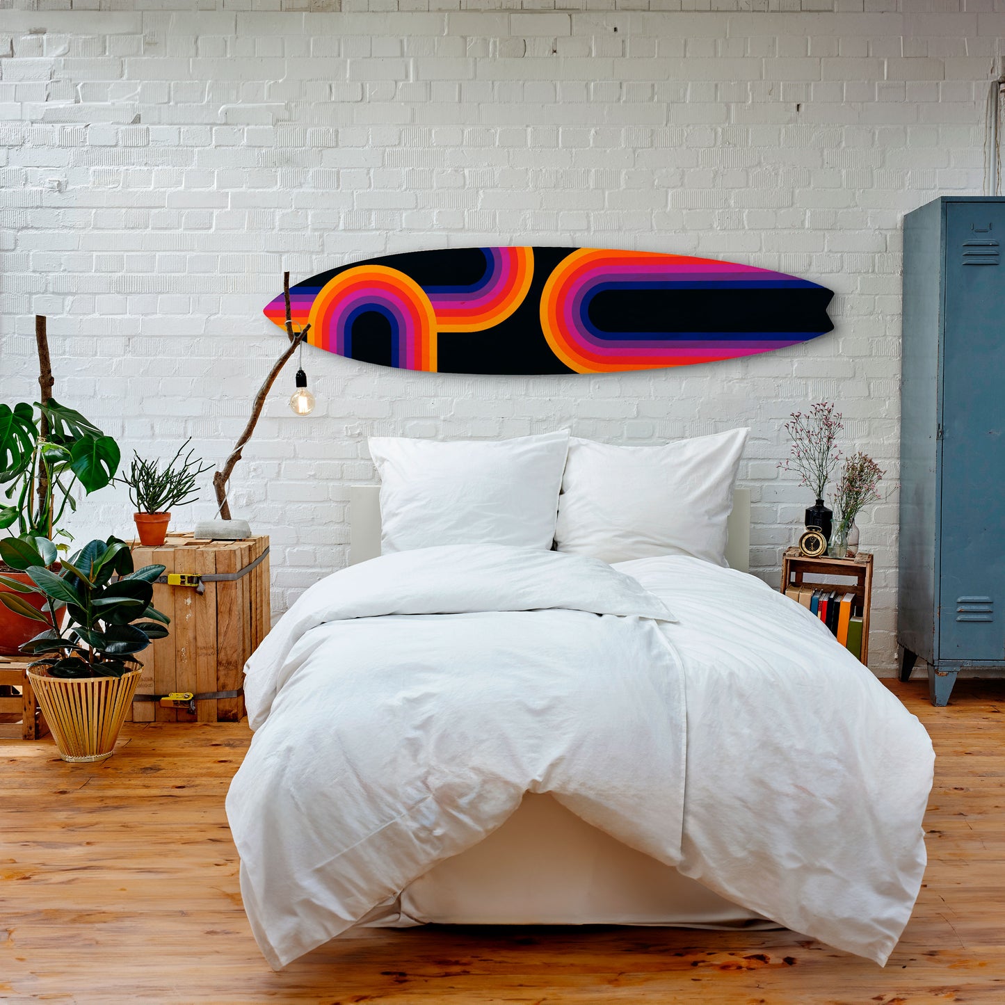 BLINDED BY THE LIGHTS Decorative Plywood Surfboard