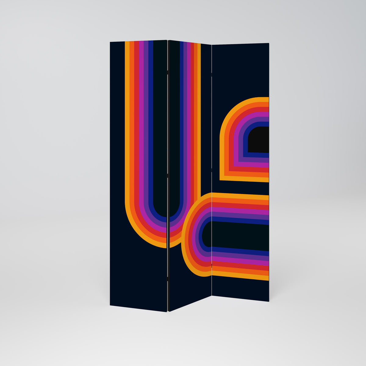 BLINDED BY THE LIGHTS Decorative 3-Panel Room Divider