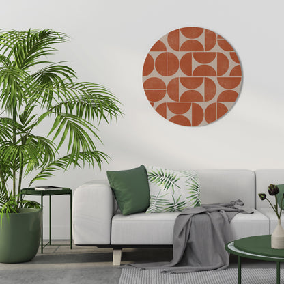 REPETITION COMPULSION Round Wall Art