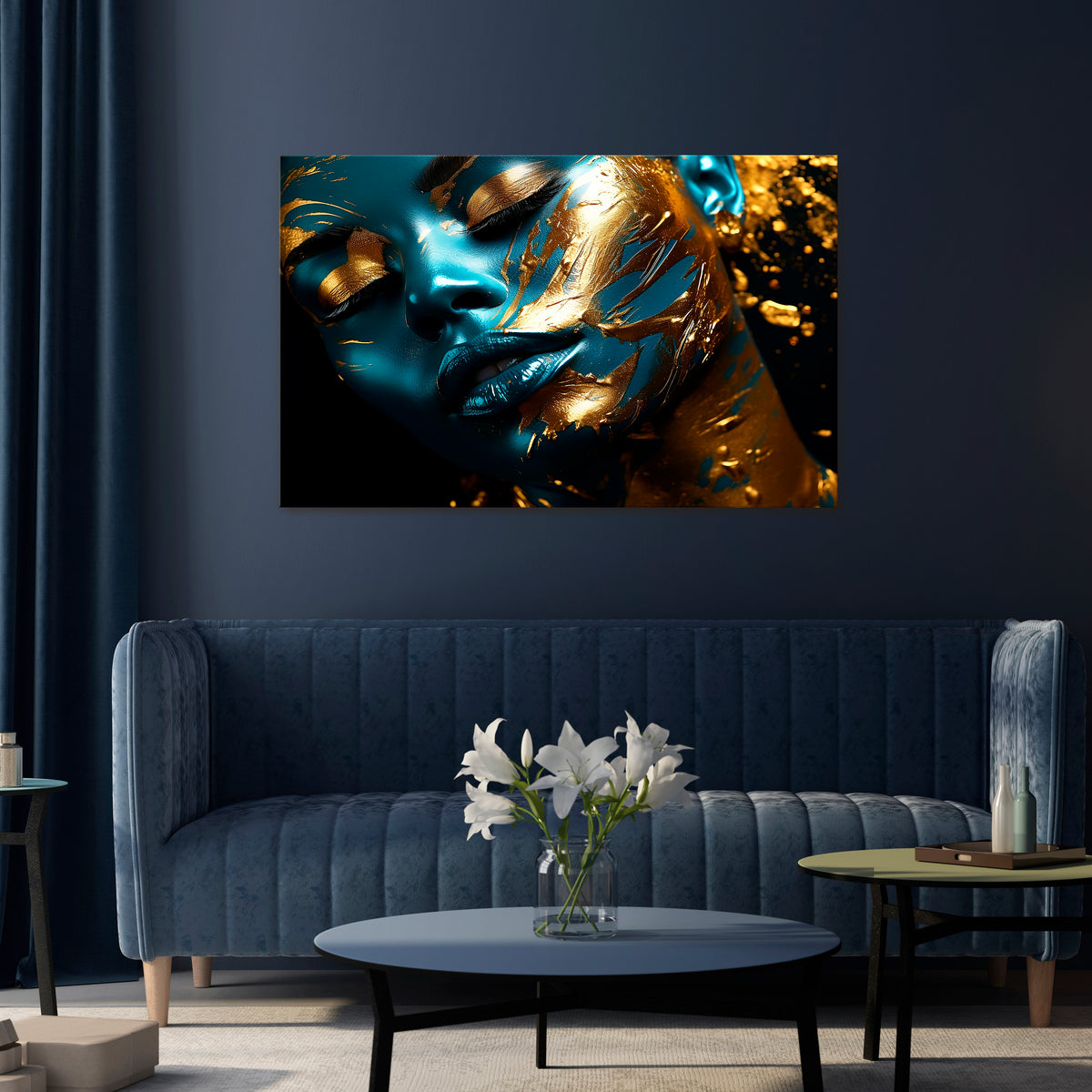 GOLDEN SERENITY Stampa su tela orizzontale