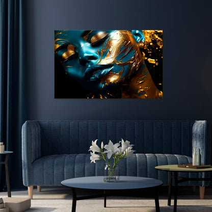 GOLDEN SERENITY Stampa su tela orizzontale